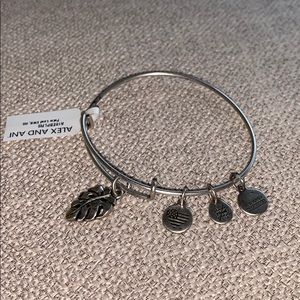 Alex and Ani Silver Palm Bracelet